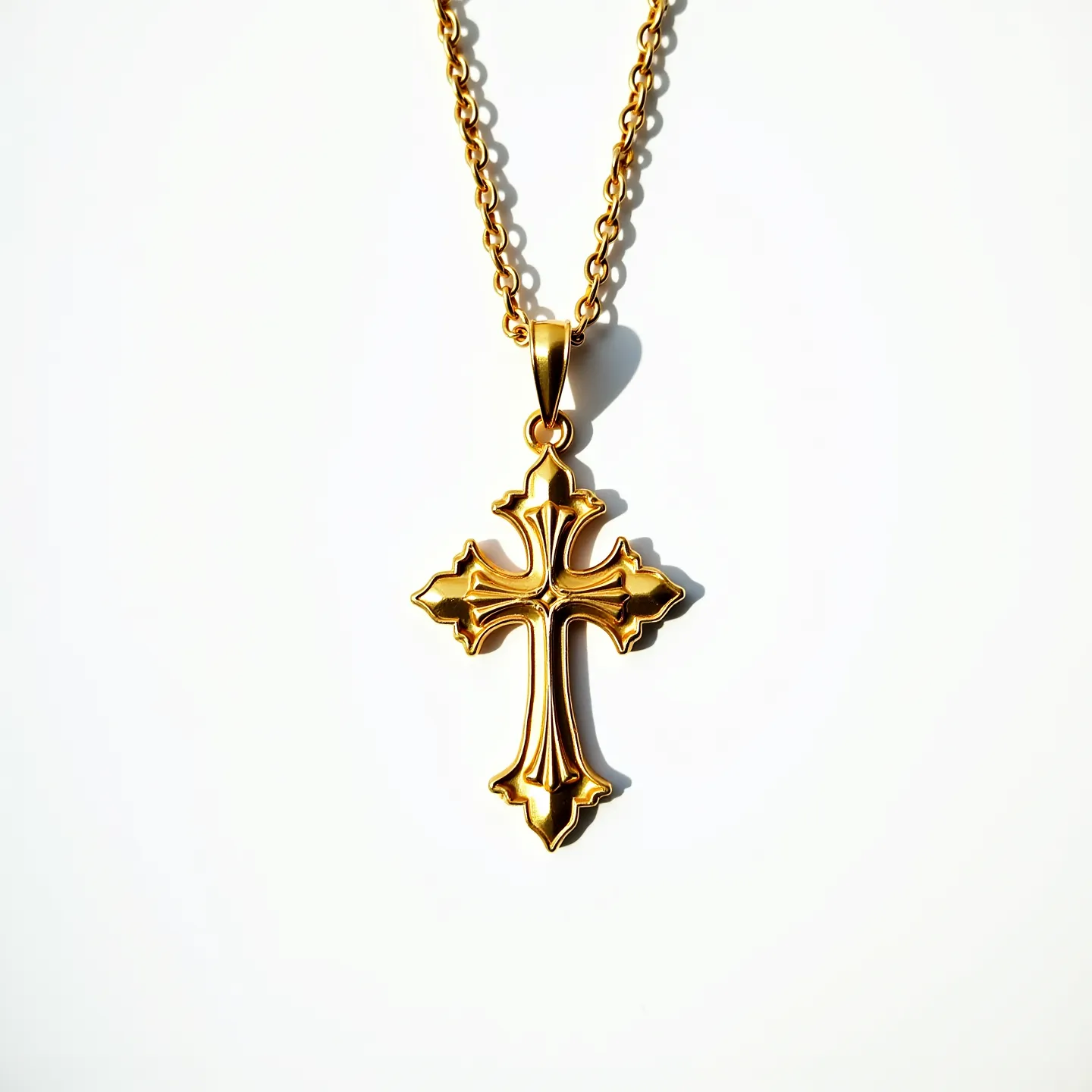 gold cross necklace