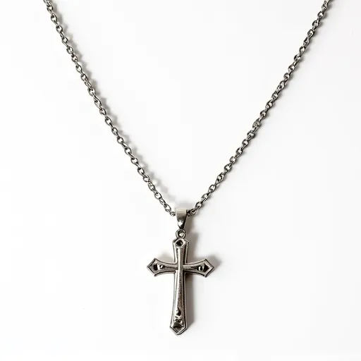 silver cross necklace