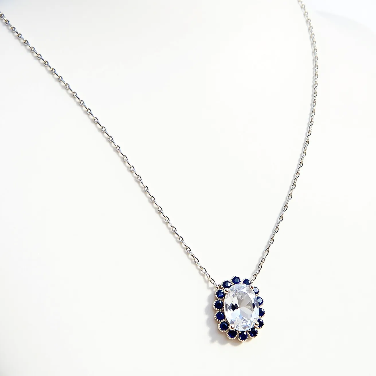 white sapphire necklace